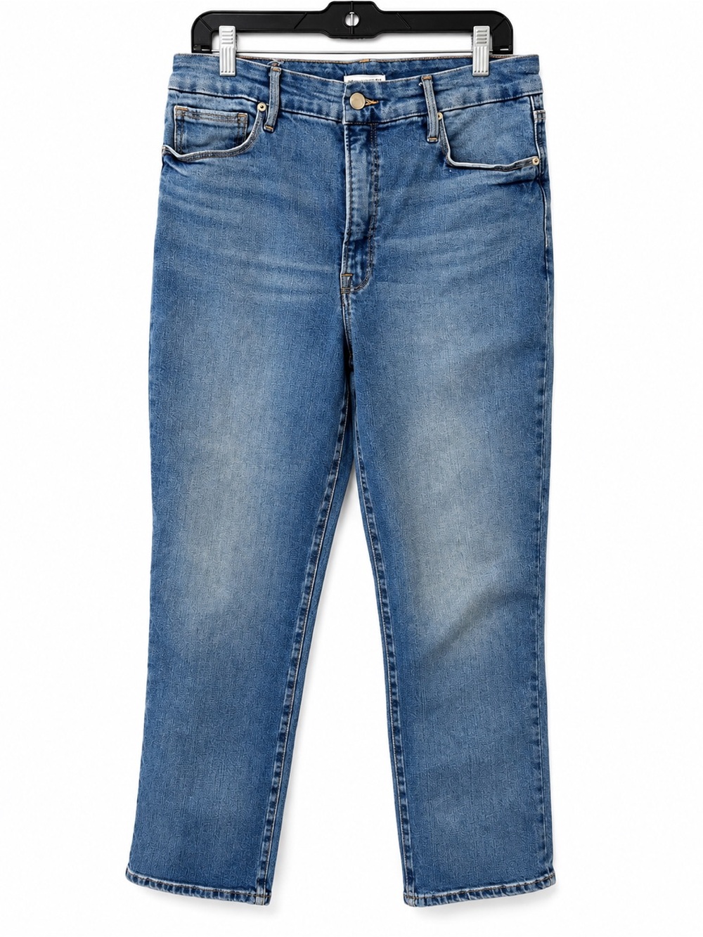 Good American Straight Leg Jeans - Medium Blue